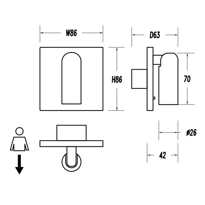 Fa-wls-recessed-led-wall-light-dimensions Fa-wls-recessed-led-wall-light-dimensions